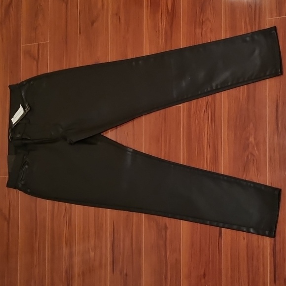Banana Republic Coated Mid-Rise Skinny Fit Jeans Black Size 6R/28 - Picture 2 of 13